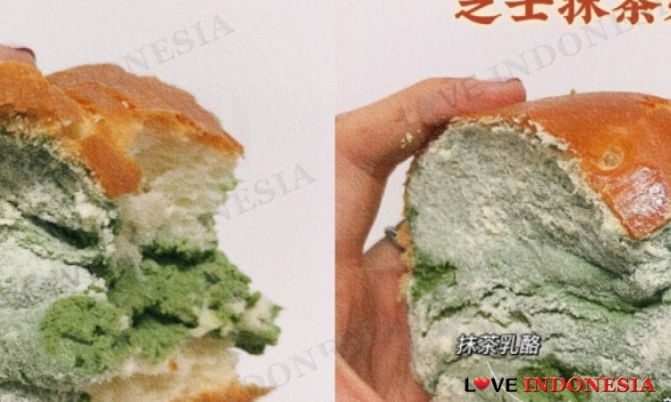 Tampilannya Seperti Sudah Berjamur, Roti Matcha Ini Viral