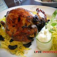 Roasted Spring Chicken with Black and White Garlic