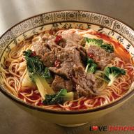 La Mian with Poached Marbled Beef in Szechuan Style