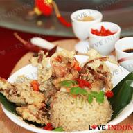 Kepiting Soka dengan Nasi Pecinan