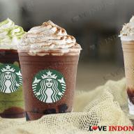 Chocolate Black Tea Frappuccino Blended Beverage with Earl Grey Jelly dan Double Chocolate Green Tea Frappuccino Blended Beverage
