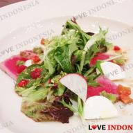 Tuna Bocconcini over Caprese Salad