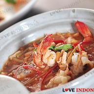 Steamed Fresh Water Prawn with Garlic and Soy Sauce