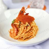 Spaghetti Prawn Salted Tobiko