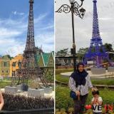 Ada Perkampungan Eropa Lengkap dengan Menara Eiffel di Bogor