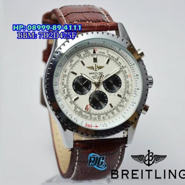 BREITLING LEATHER BROWN FOR MEN