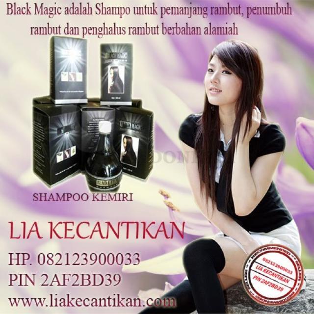 BLACK MAGIC SHMPOO KEMIRI www.liakecantikan.com 082123900033