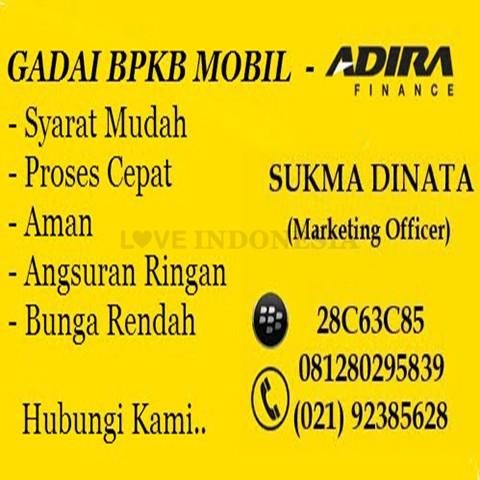 Gadai BPKB Mobil - Adira Finance