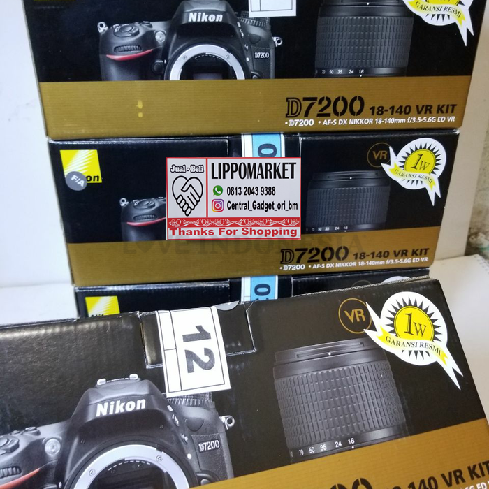 jual kamera Nikon D7200 Body murah bm original