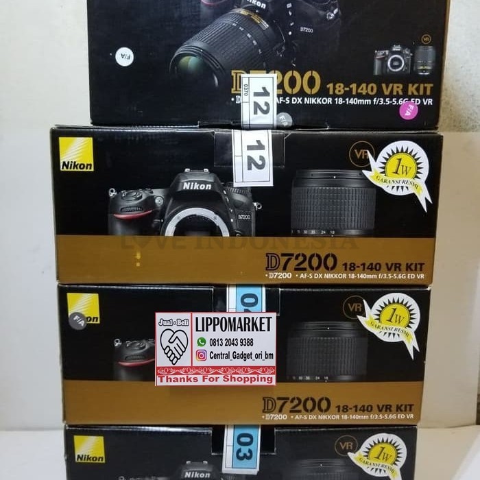 jual kamera Nikon D7200 Body murah bm original