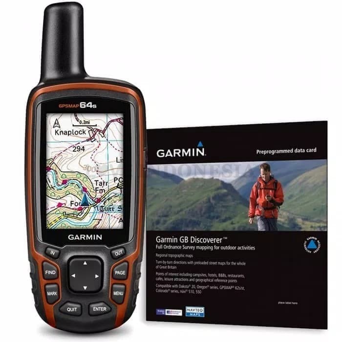 JUal GPS Garmin 64s garansi TAM