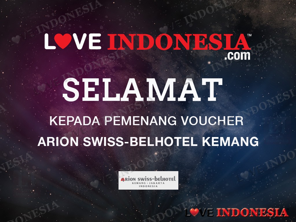 Selamat! Pemenang Voucher Arion Swiss-Belhotel Kemang dari Love Indonesia
