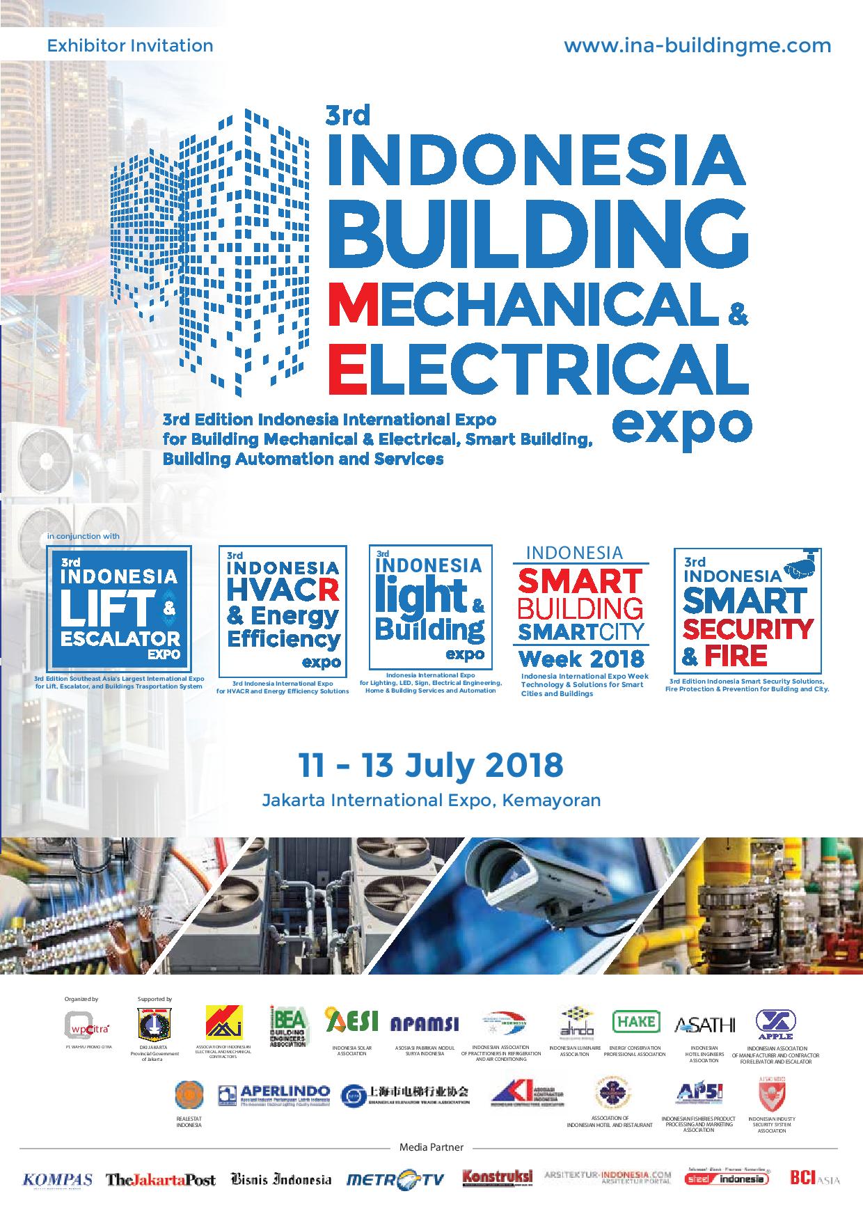 3rd INDONESIA BUILDING MECHANICAL & ELECTRICAL EXPO 2018