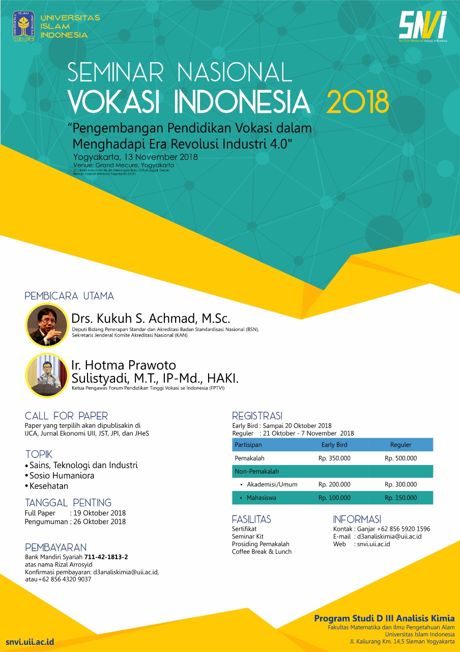 SEMINAR NASIONAL VOKASI INDONESIA 2018