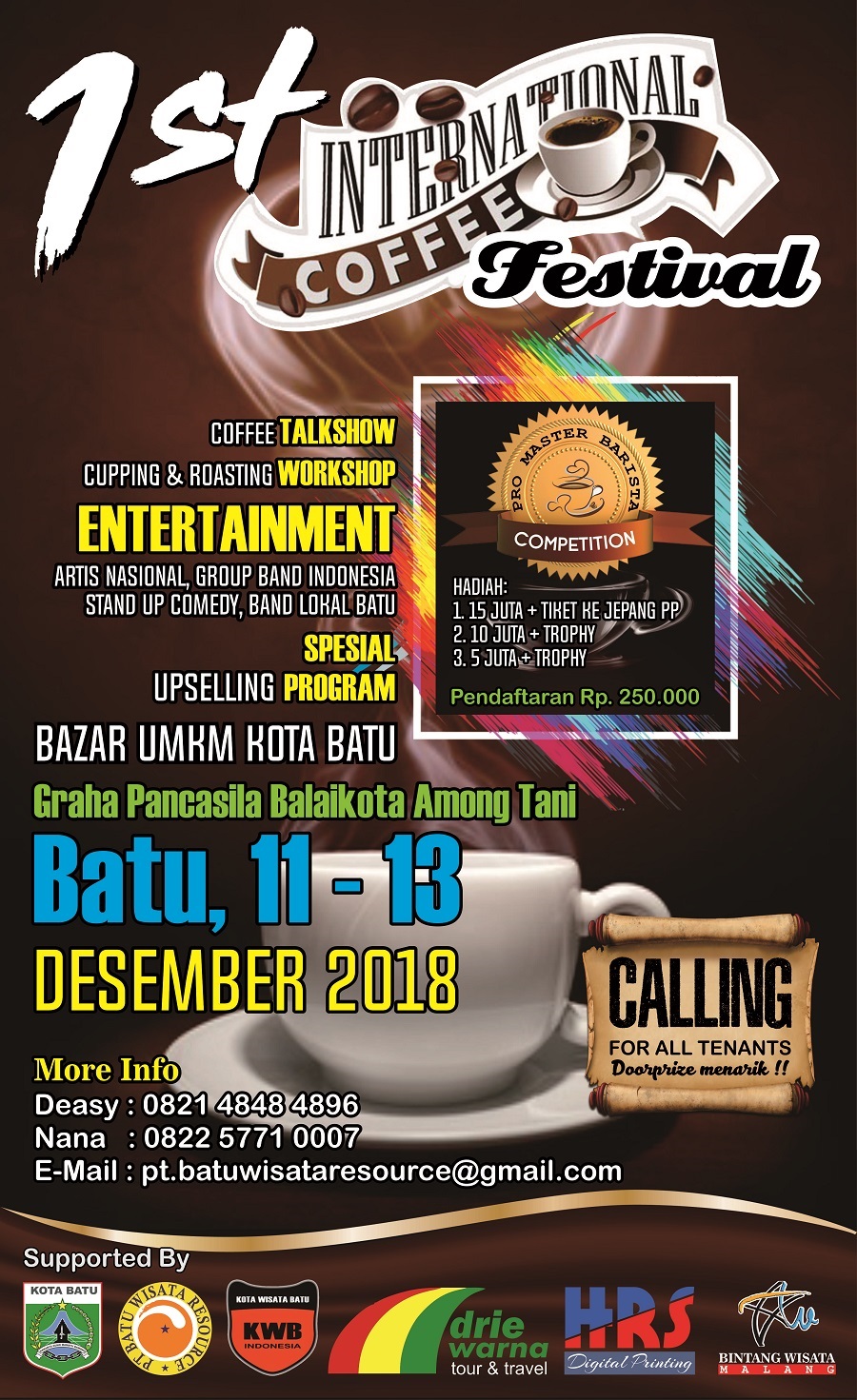 1st INTERNATIONAL COFFEE FESTIVAL BATU 2018