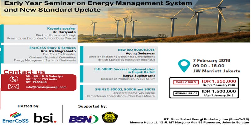 EARLY YEAR SEMINAR ON ENERGY MANAGEMENT SYSTEM & NEW STANDART UPDATE