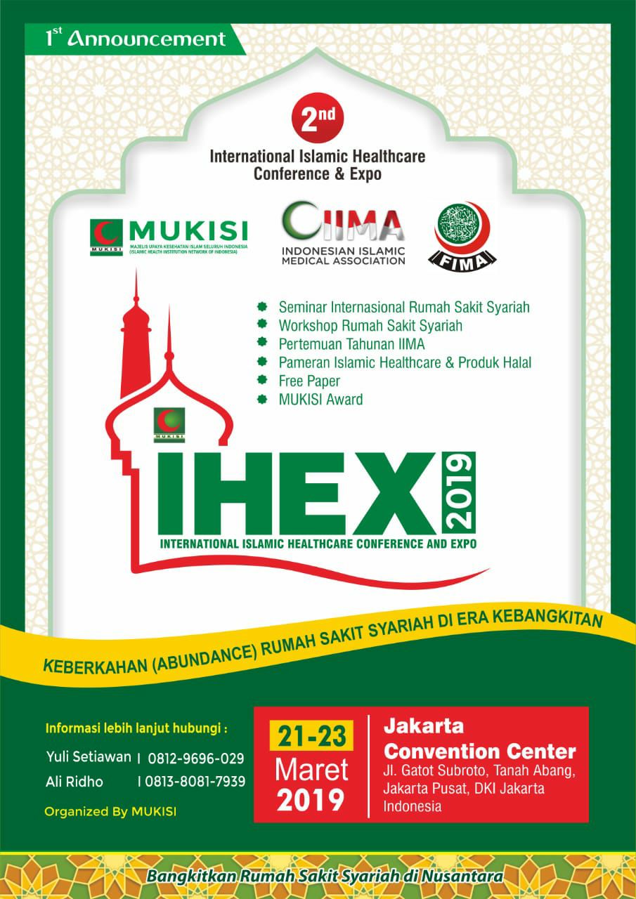INTERNATIONAL ISLAMIC HEALTHCARE CONFERENCE AND EXPO (IHEX) 2019