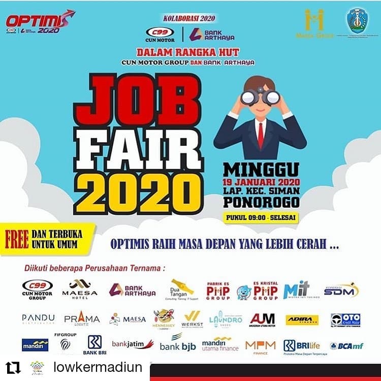 Job Fair Ponorogo â€“ Januari 2020