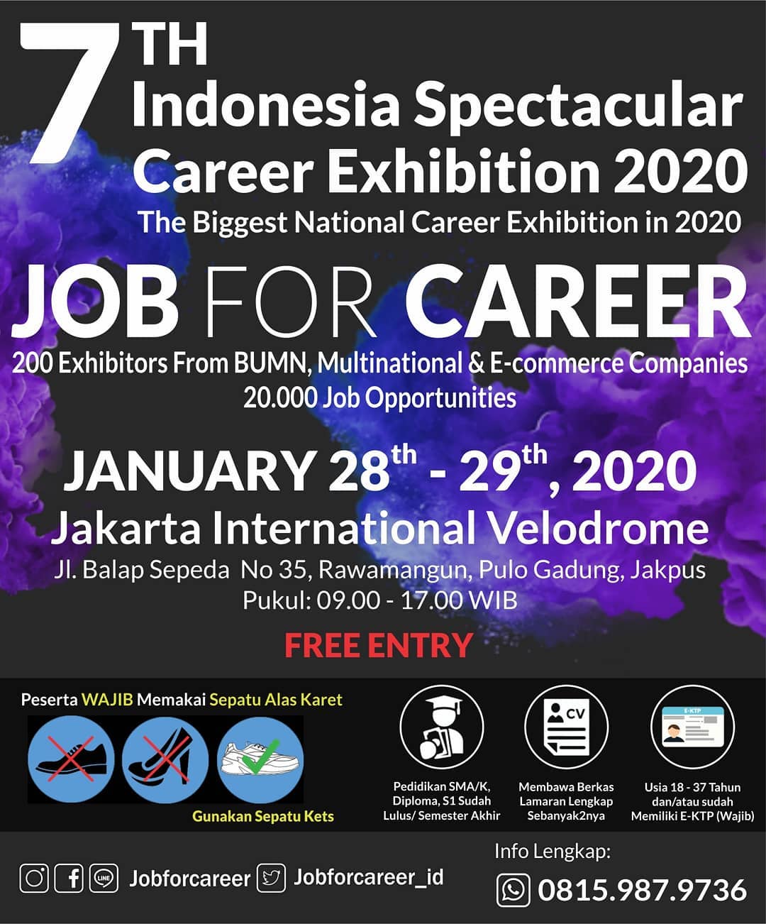 The 7Th Indonesia Spectacular Startup & Career Exhibition â€œJOB FOR CAREERâ€