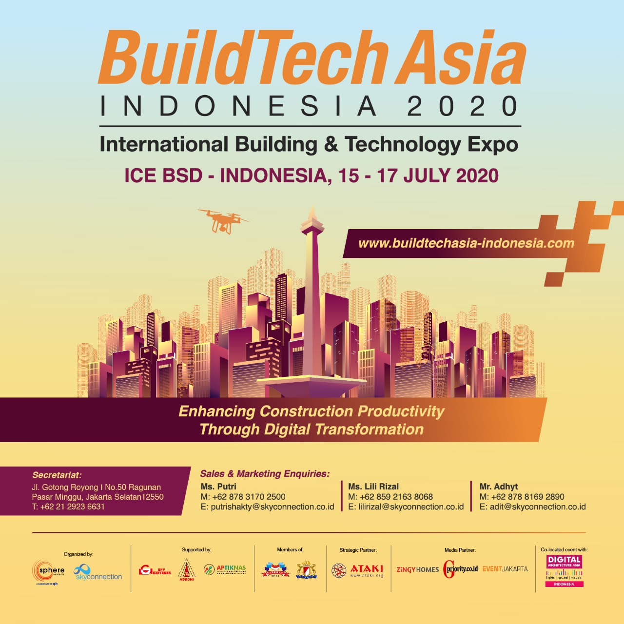 BuildTech Asia-Indonesia 2020 co-located with Digital Architecture Asia