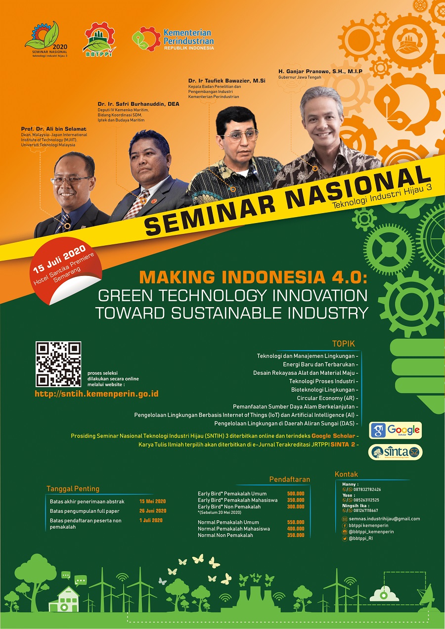 Seminar Nasional Teknologi Industri Hijau