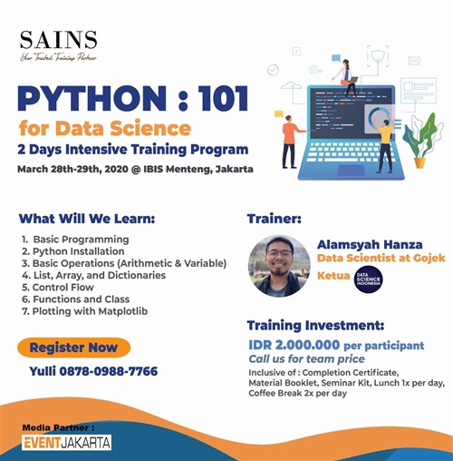 Python 101 for Data Science Training-Jakarta Class