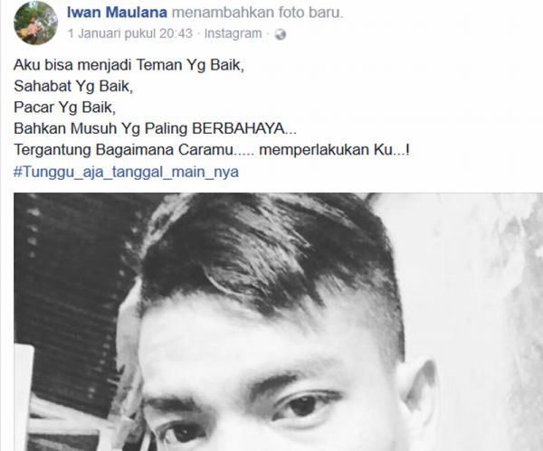 Status Facebook Tersangka Pembunuhan Satu Keluarga di Aceh Viral