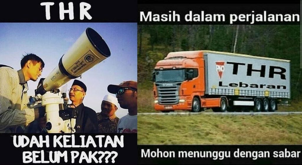 10 Meme THR Lucu Masih Dalam Perjalanan Ada Juga Yang Belum Turun