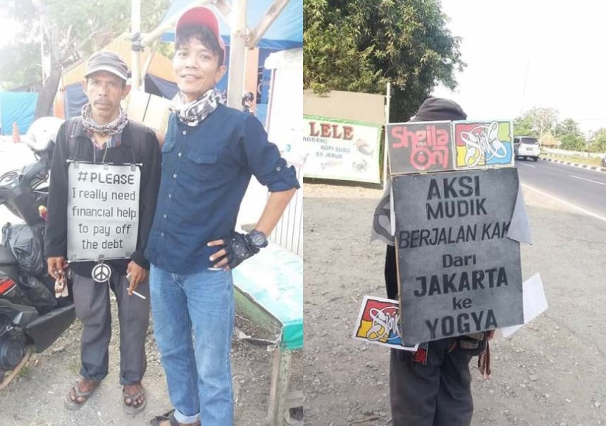 Mudik Jalan Kaki dari Jakarta ke Jogja dengan Bekal Rp 5.000, Pria ini Malah Tuai Nyinyiran