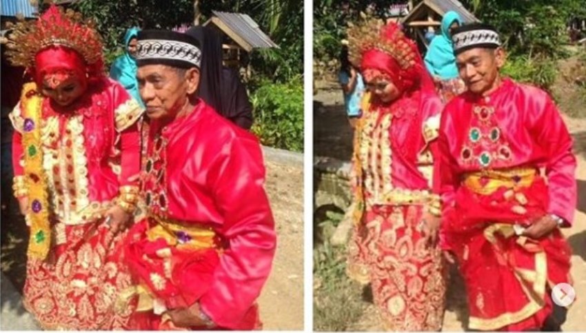 Beda 42 Tahun, Potret Pernikahan Seorang Kakek dengan Wanita Muda ini Buat Jomblo Iri