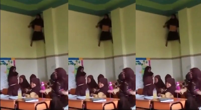 Viral Bocah SD Manjat di Dinding Kelas, Netizen: Ini Spiderman dengan Kearifan Lokal