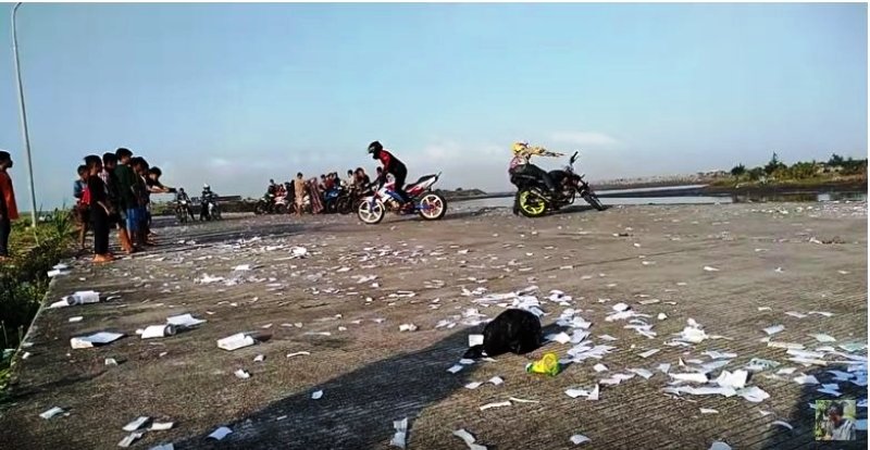 Viral Video Pemuda Lakukan Freestyle Motor, Ending-nya Bikin Ngilu