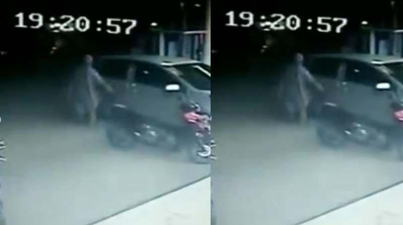 Viral Emak-Emak Baret Mobil Terekam CCTV, Nih Endingnya
