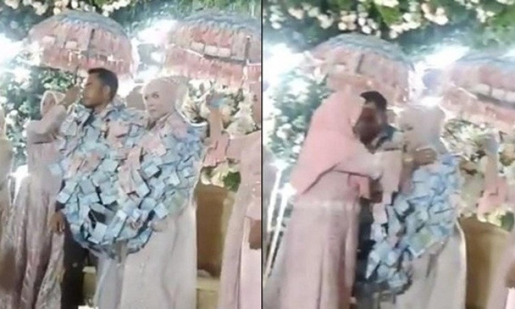 Viral Video Pernikahan Bertema Uang