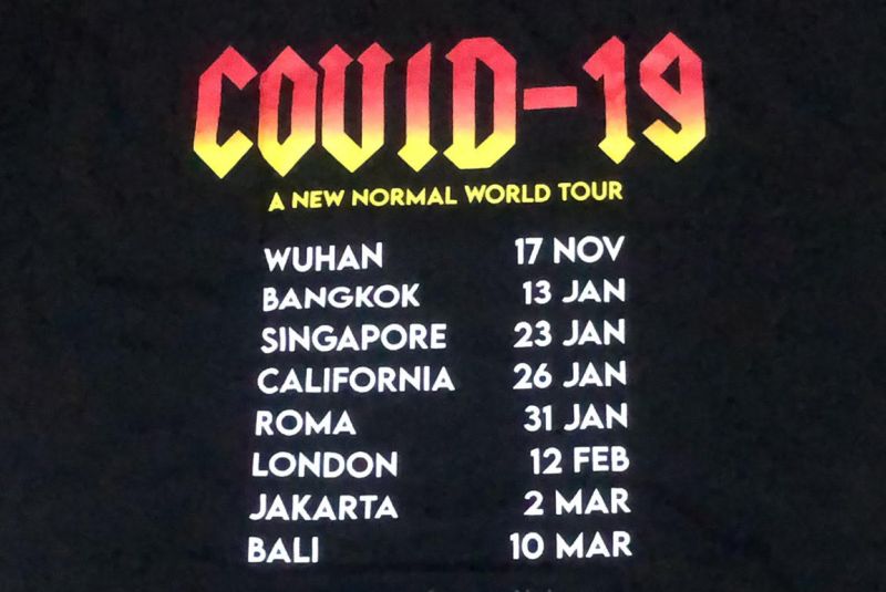 Baju Covid-19, A New Normal World Tour Bikin Heboh Netizen