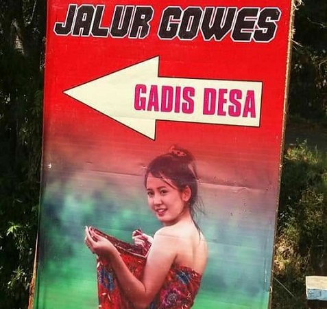 Viral Banner Jalur Gowes Gadis Desa di Malang, Ini Penjelasan Dispar
