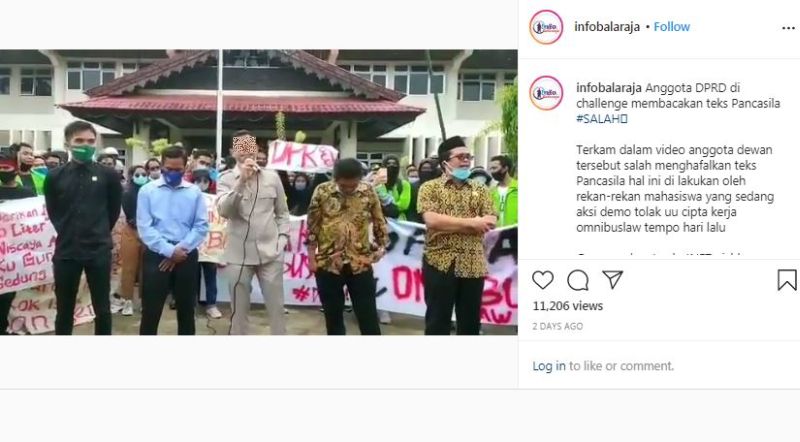 Viral Anggota Dewan Tak Hafal Pancasila, Netizen Ngakak